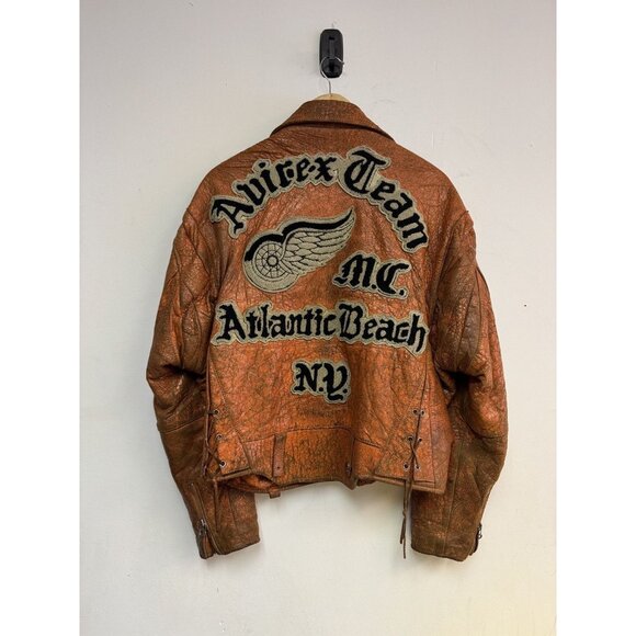 90s Avirex Leather Jacket - Picture 1 of 5